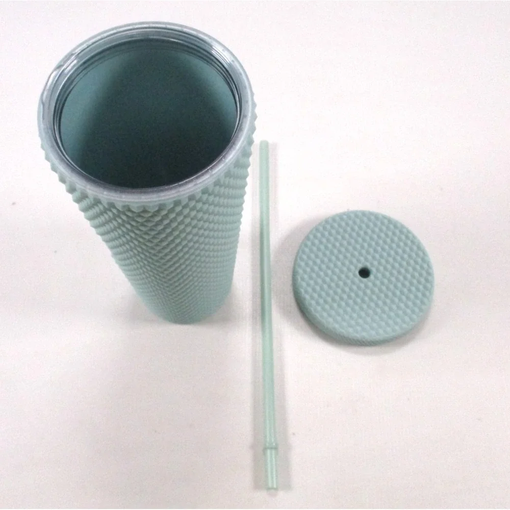 Starbucks 24 oz matte mint green studded Holiday tumbler Venti cold cup 2021 NEW